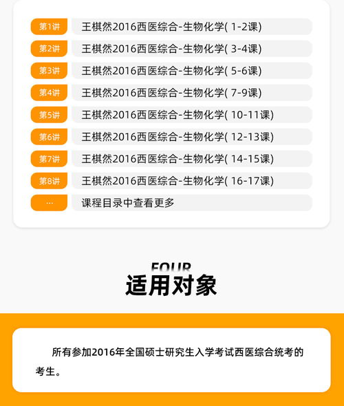 醫(yī)學(xué)統(tǒng)考306西醫(yī)綜合 生物化學(xué)部分強化精講指南